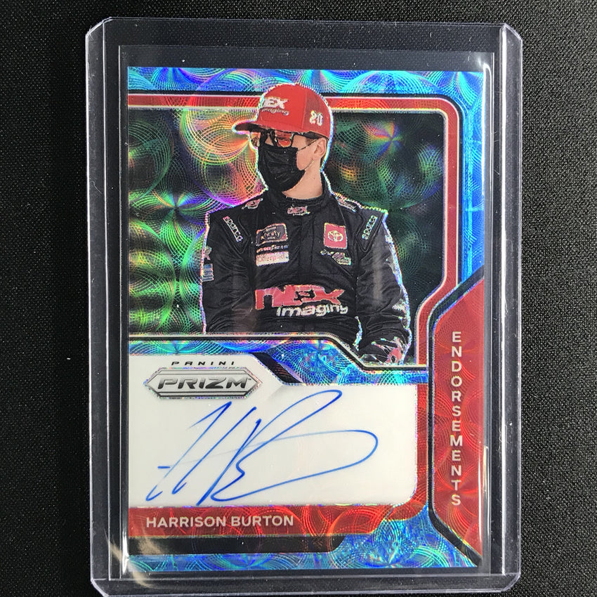 2021 Prizm Racing Harrison Burton Endoresments Auto Carolina Blue Scope 58/75
