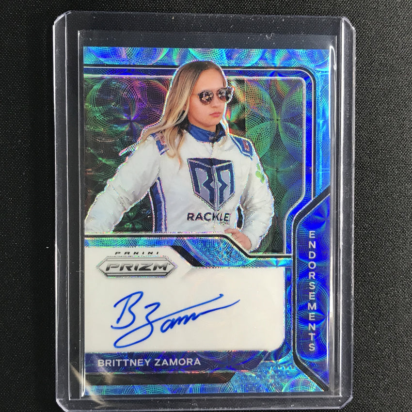 2021 Prizm Racing Brittney Zamora Endoresments Auto Carolina Blue Scope 41/75