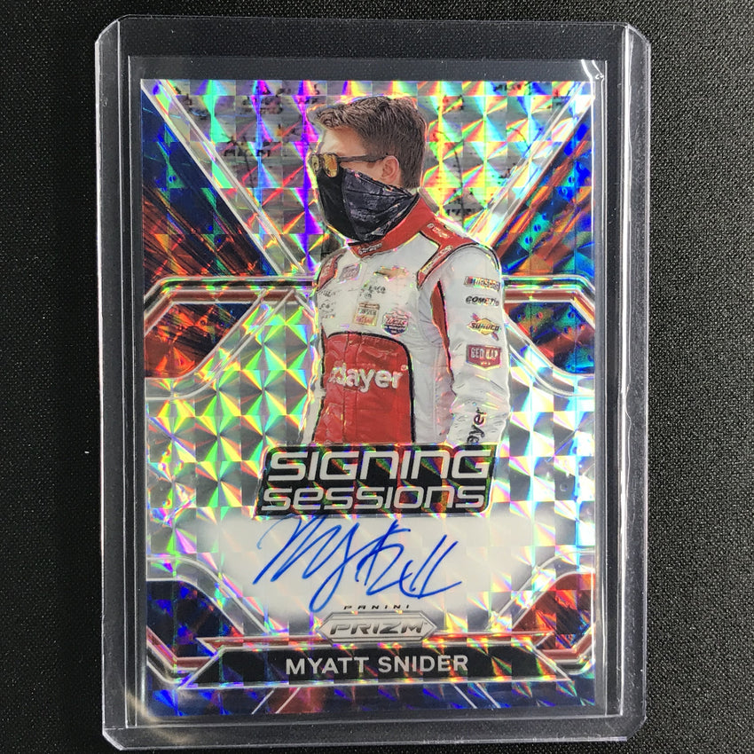2021 Prizm Racing Myatt Snider Signing Sessions Auto Blue Reactive 46/99