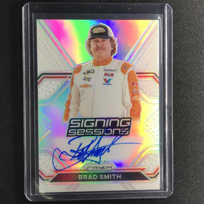 2021 Prizm Racing BRAD SMITH Signing Sessions Auto White 1/5