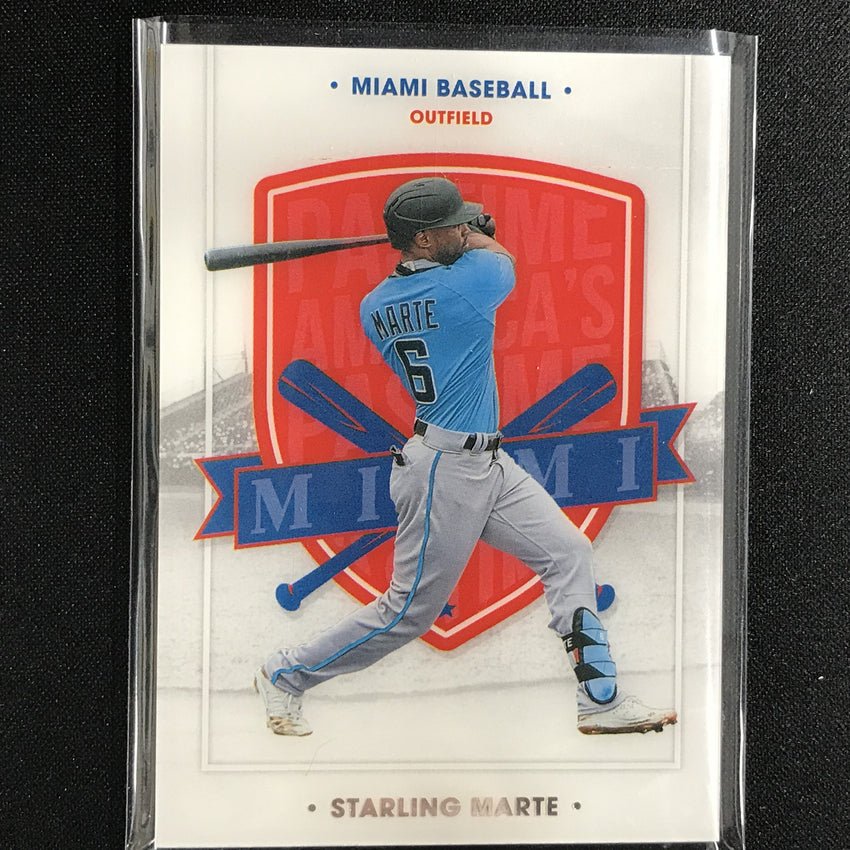 2021 Chronicles Starling Marte Americas Pastime Base No 10