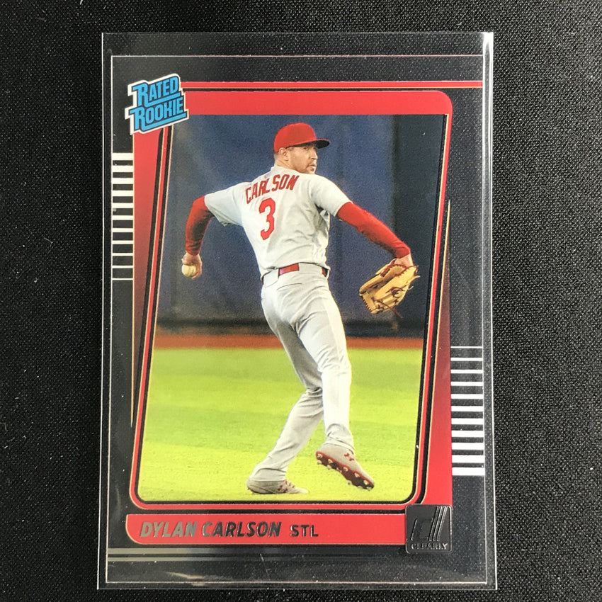 2021 Chronicles DYLAN CARLSON Clearly Donruss Rated Rookie Base #17