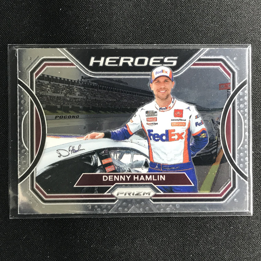 2021 Prizm Racing DENNY HAMLIN Heroes Base #9