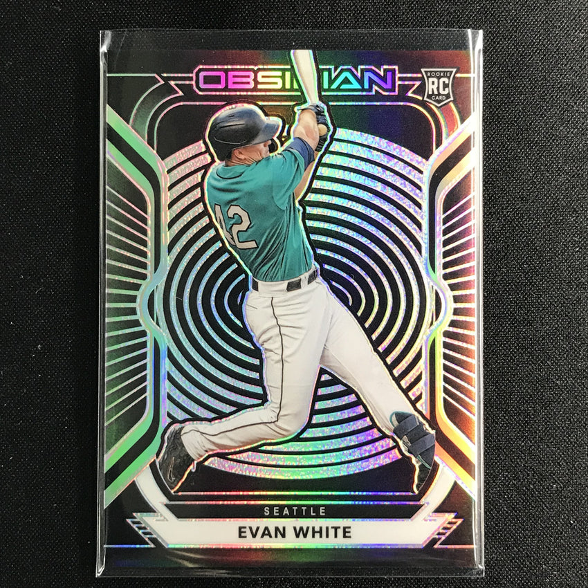 2021 Chronicles EVAN WHITE Obsidian Rookie Base #53