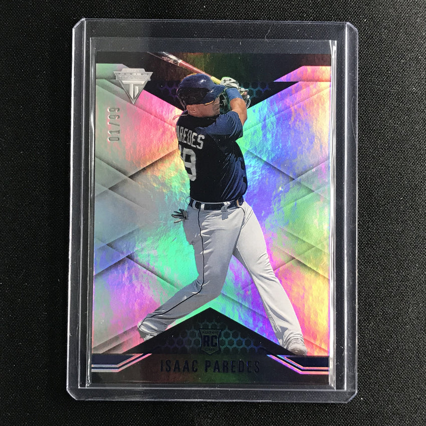 2021 Chronicles Isaac Paredes Titanium Rookie Blue 1/99