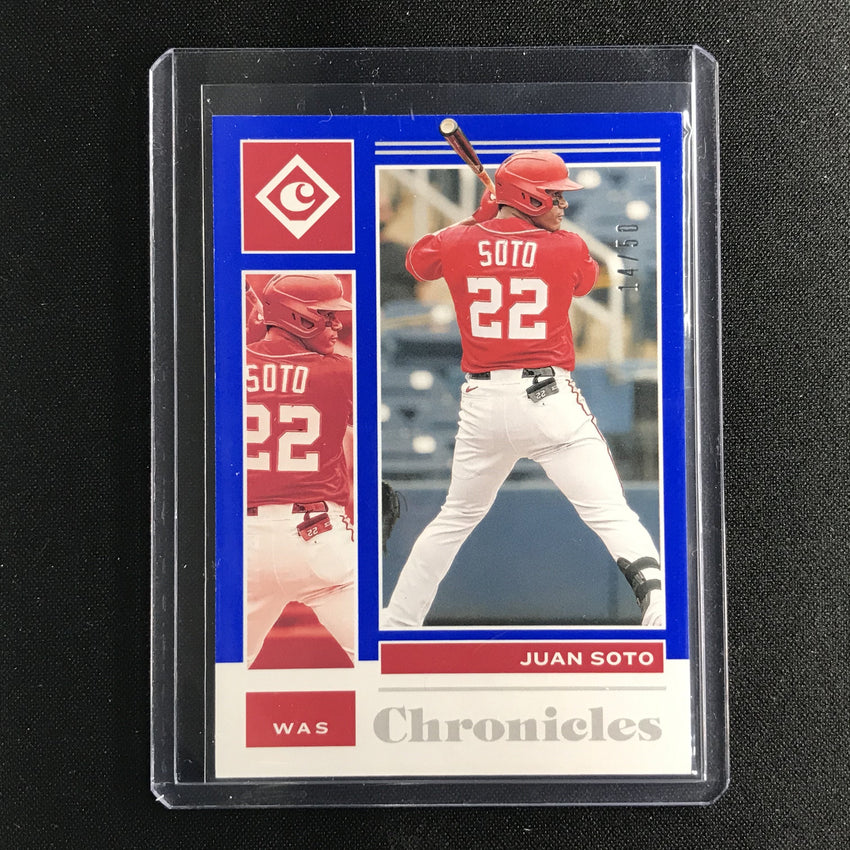 2021 Chronicles Juan Soto Chronicles Base Set Blue 14/50