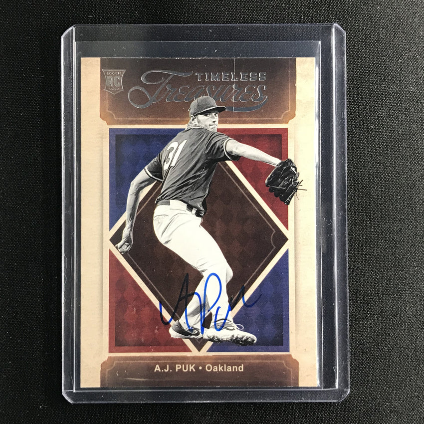 2021 Chronicles A.j. Puk 2020 Timeless Treasures Supplied Auto /10 Auth. Sticker