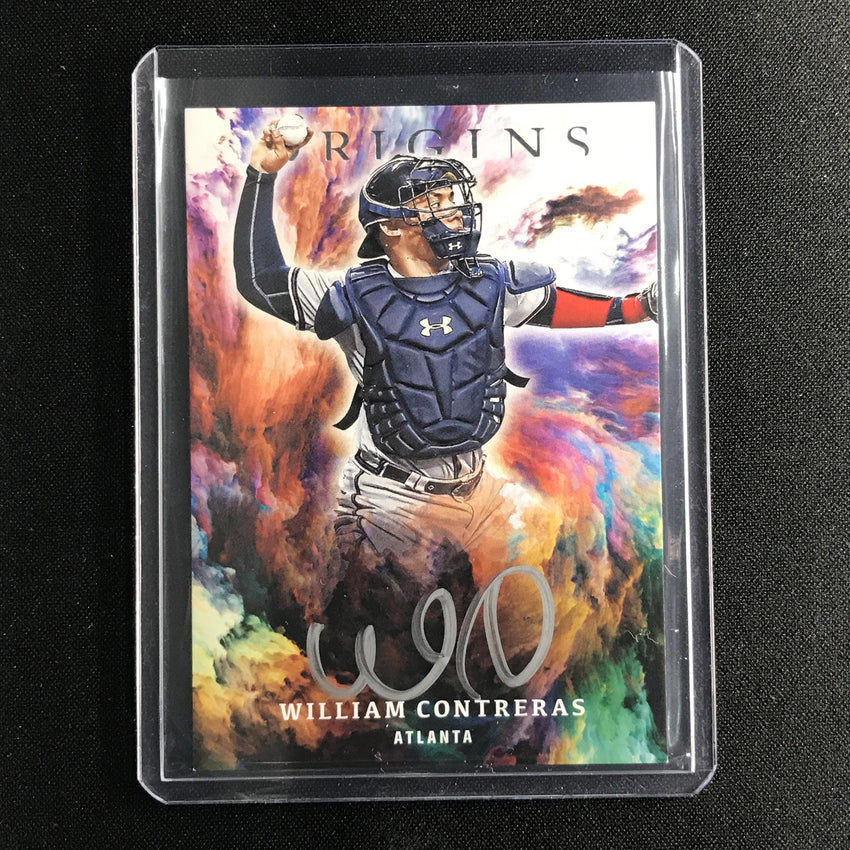 2021 Chronicles William Contreras Origins Rookie Autograph Silver Ink No Wi