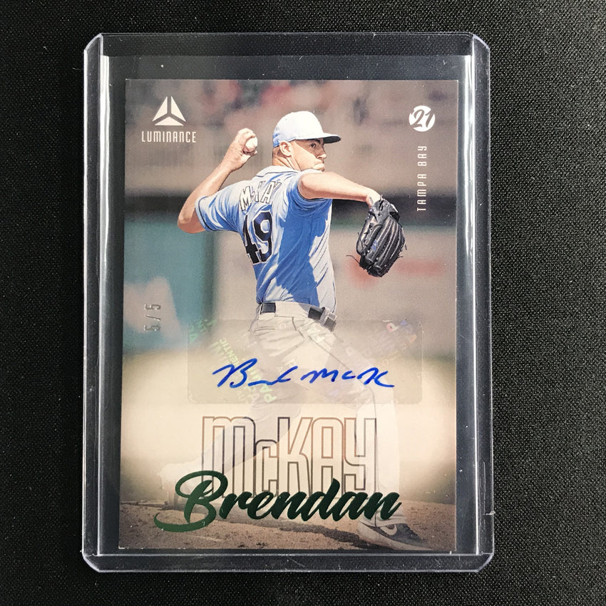 2021 Chronicles Brendan Mckay Luminance Autograph Green 5/5