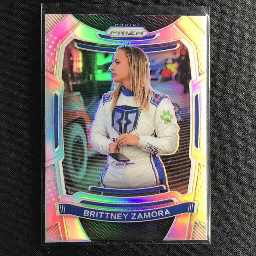 2021 Prizm Racing BRITTNEY ZAMORA Silver Prizm #18