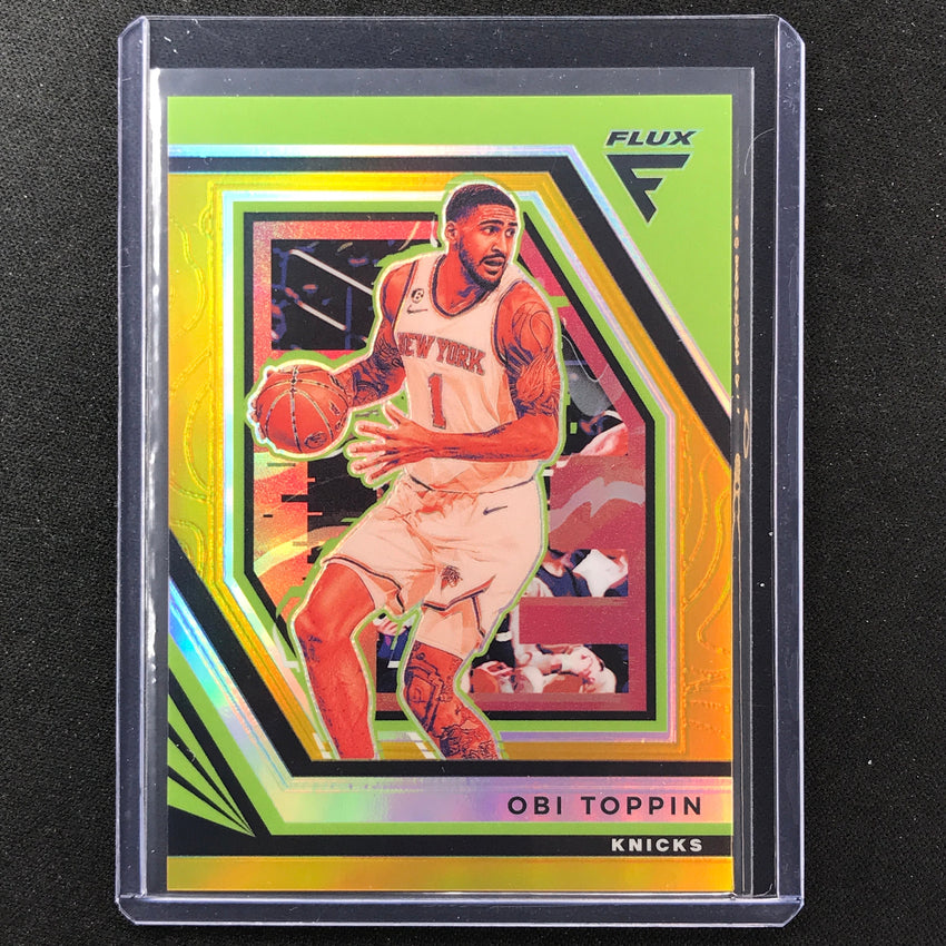 2022-23 Flux Obi Toppin Gold Prizm 4/10
