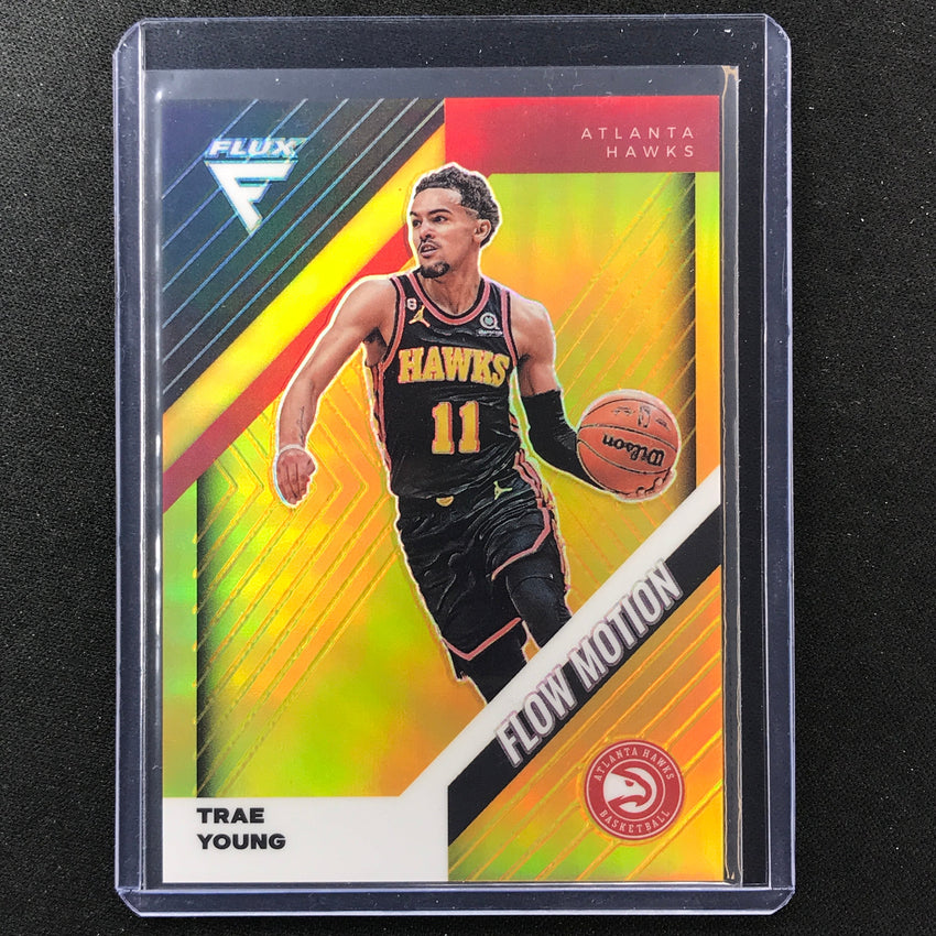 2022-23 Flux Trae Young Flow Motion Gold Prizm 7/10