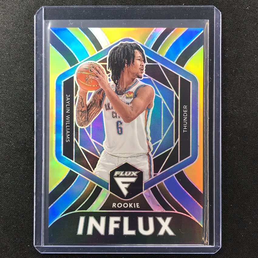 2022-23 Flux Jaylin Williams Rookie Influx Gold Prizm 10/10