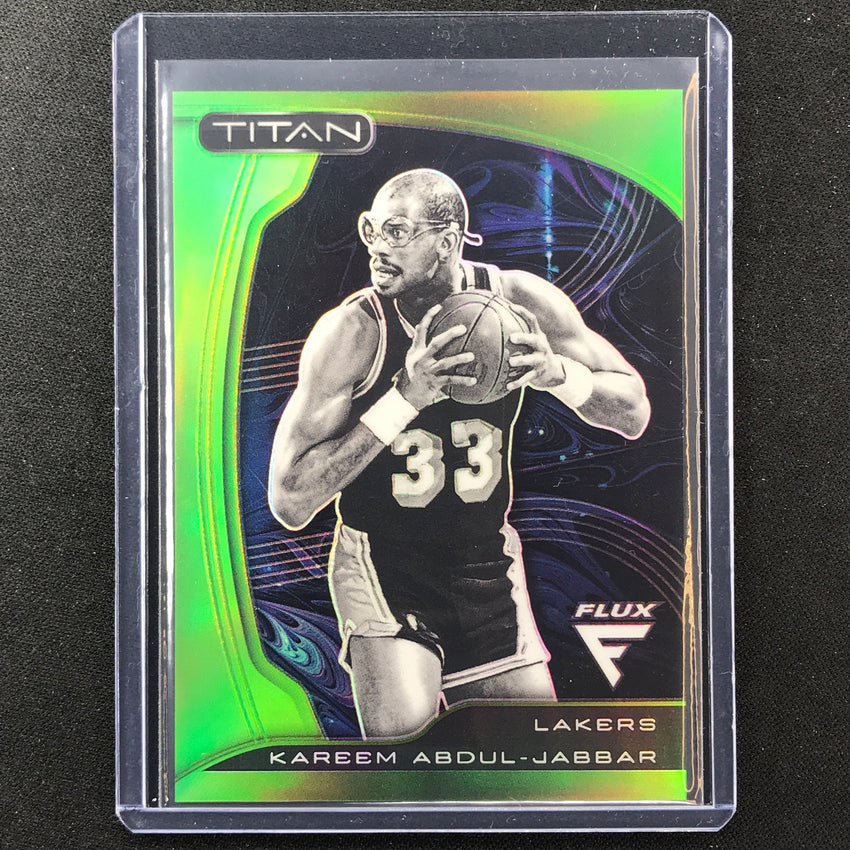 2022-23 Flux Kareem Abdul-jabbar Titan Green Prizm 4/5