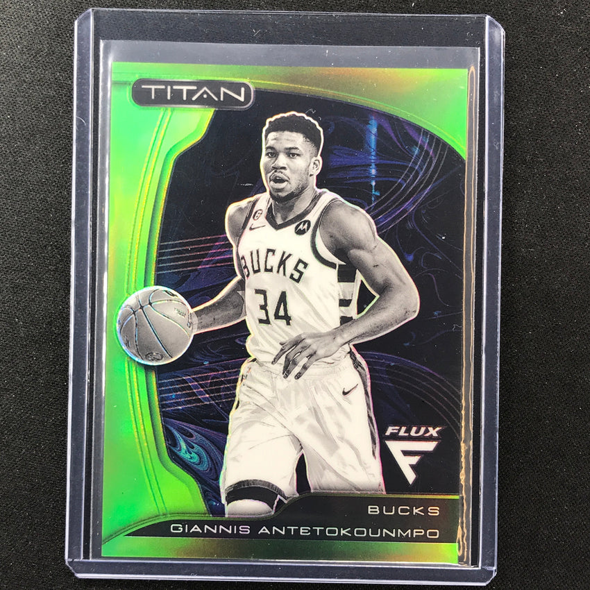 2022-23 Flux Giannis Antetokounmpo Titan Green Prizm 3/5
