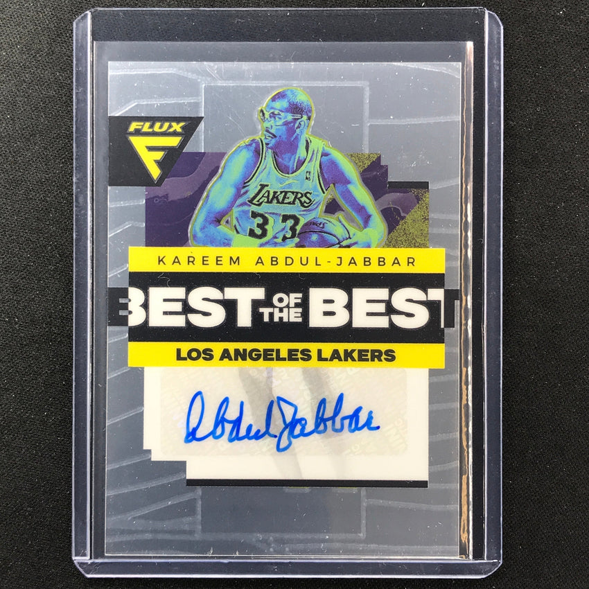 2022-23 Flux Kareem Abdul-jabbar Best Of The Best Signatures Auto Base No Kaj