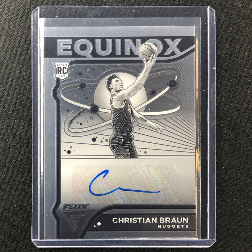 2022-23 Flux Christian Braun Equinox Rookie Auto Base No Cbr