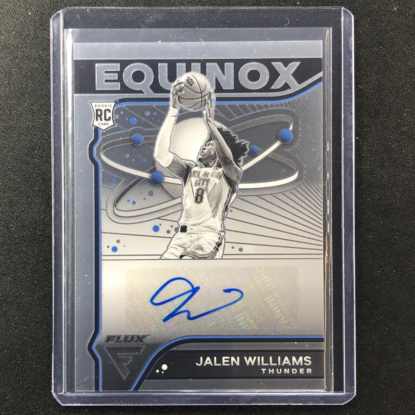 2022-23 Flux Jalen Williams Equinox Rookie Auto Base No Jwl