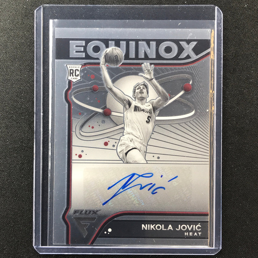 2022-23 Flux Nikola Jovic Equinox Rookie Auto Base No Njv