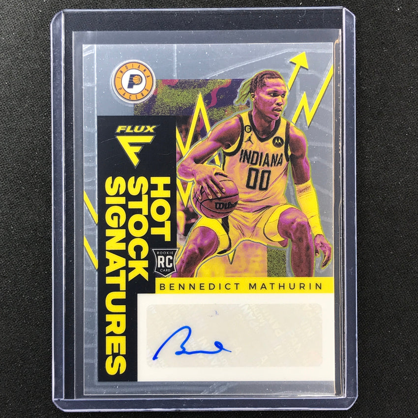 2022-23 Flux BENNEDICT MATHURIN Hot Stock Signatures Rookie Auto Base #BNM