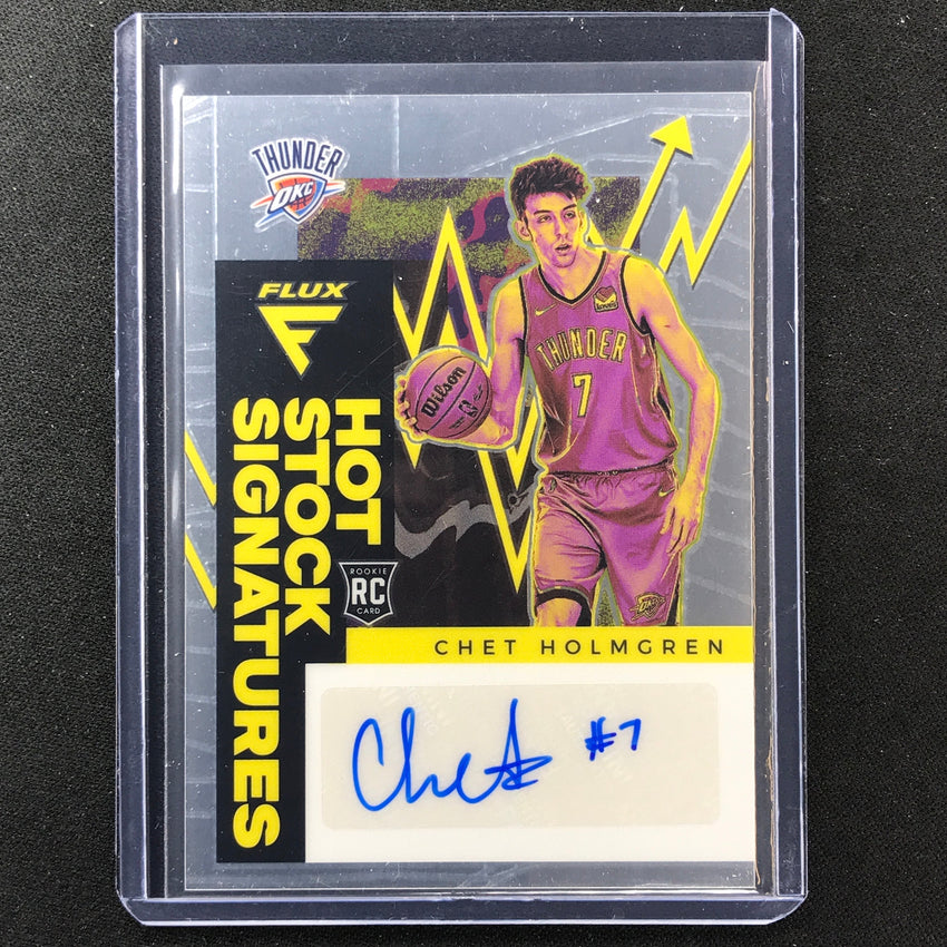 2022-23 Flux Chet Holmgren Hot Stock Signatures Rookie Auto Base No Chg