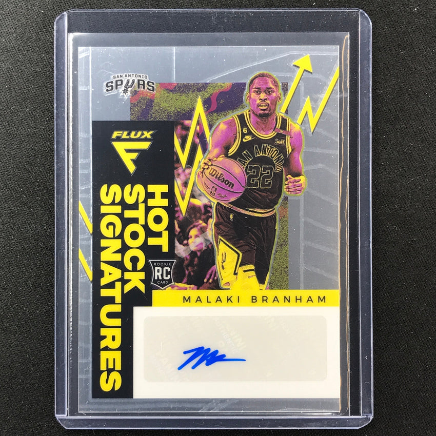2022-23 Flux MALAKI BRANHAM Hot Stock Signatures Rookie Auto Base #MBH