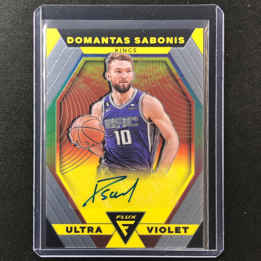 2022-23 Flux Domantas Sabonis Ultraviolet Signatures Auto Base No Dsb
