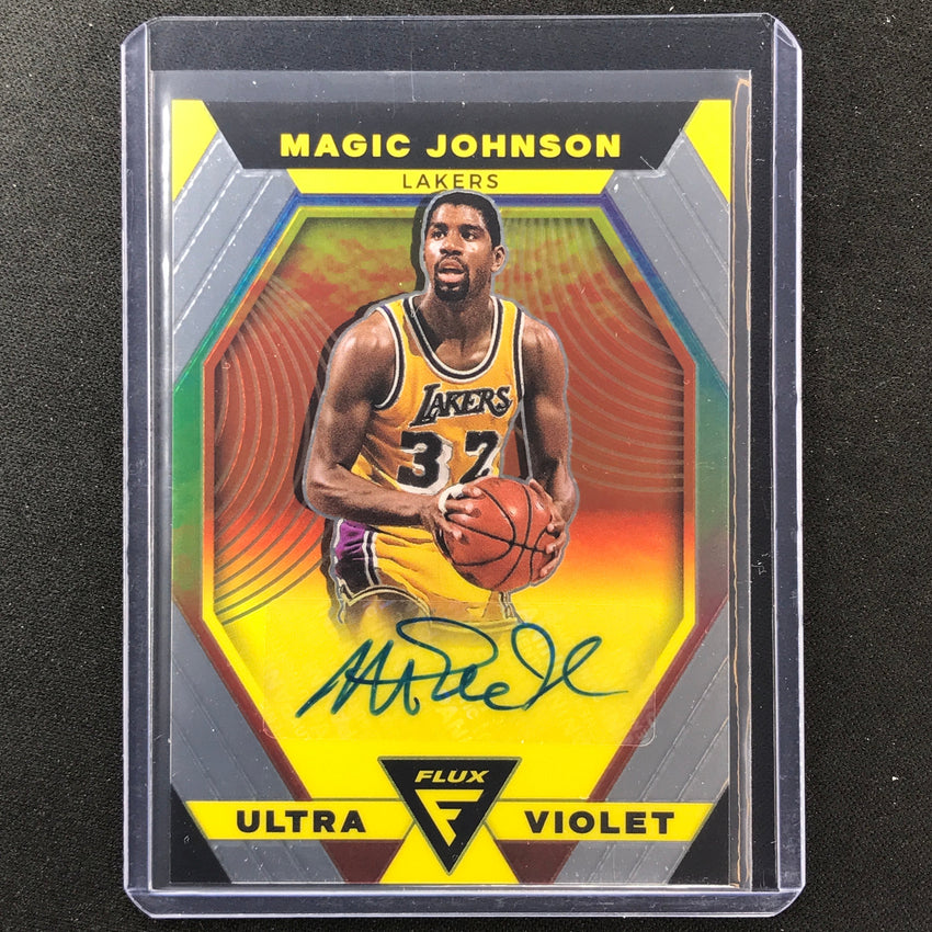 2022-23 Flux Magic Johnson Ultraviolet Signatures Auto Base No Mjo