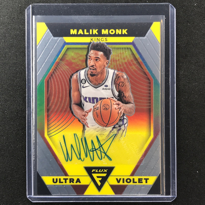 2022-23 Flux Malik Monk Ultraviolet Signatures Auto Base No Mmo