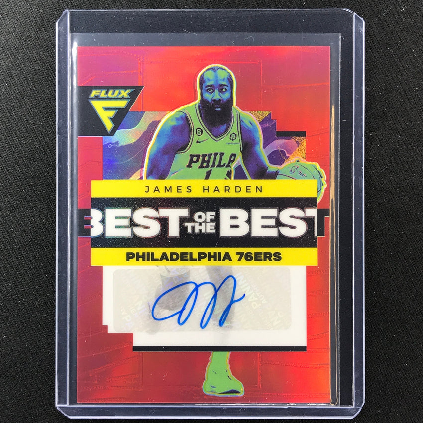 2022-23 Flux James Harden Best Of The Best Signatures Auto Red 47/49