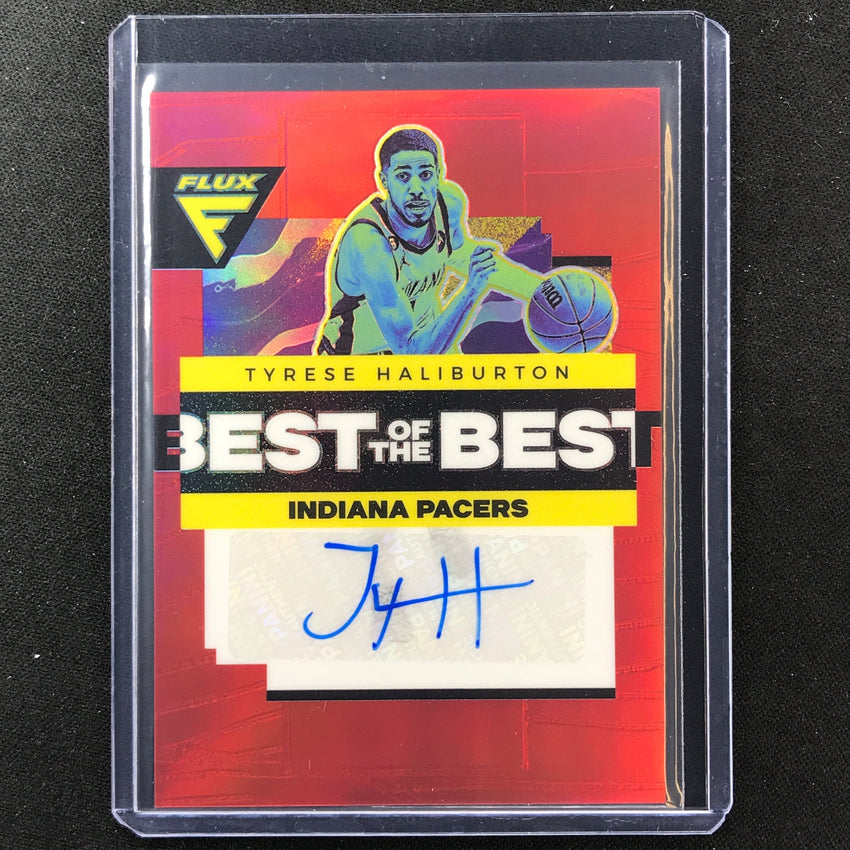 2022-23 Flux Tyrese Haliburton Best Of The Best Signatures Auto Red 5/49