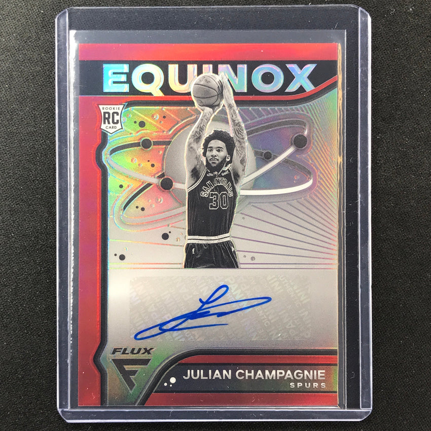 2022-23 Flux Julian Champagnie Equinox Rookie Auto Red 7/35