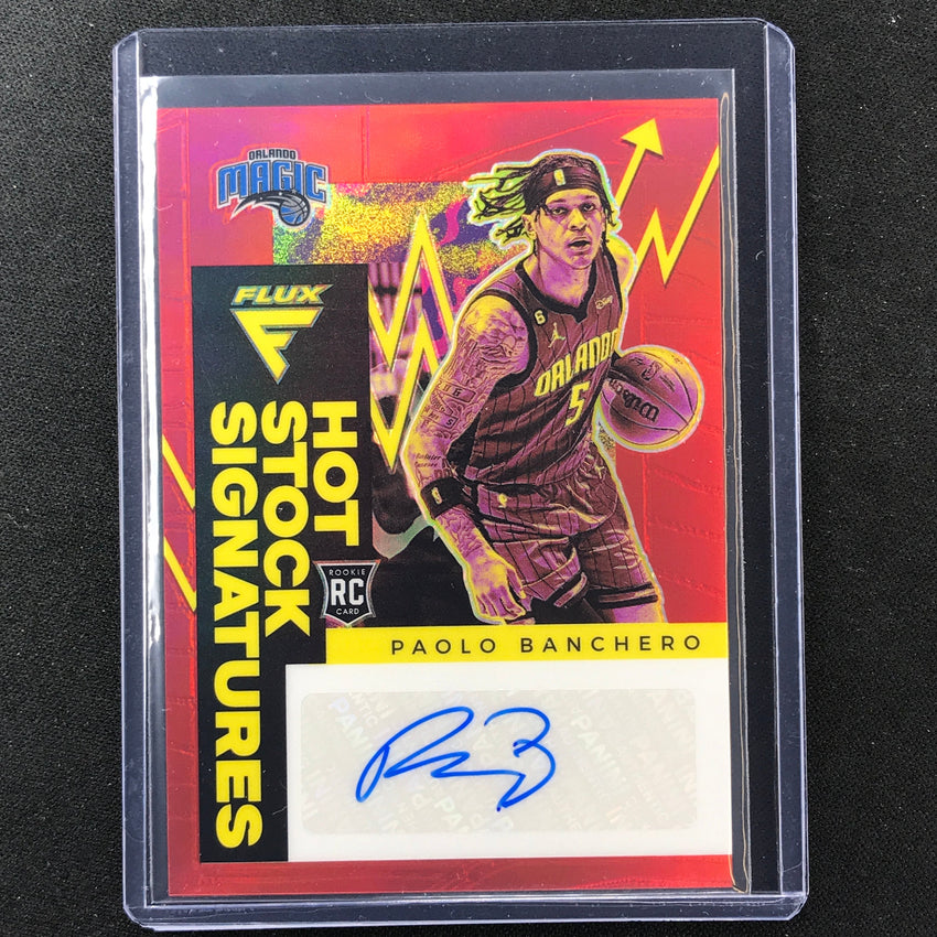 2022-23 Flux Paolo Banchero Hot Stock Signatures Rookie Auto Red 20/49