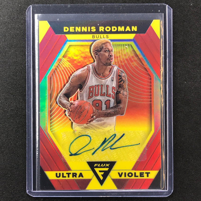 2022-23 Flux Dennis Rodman Ultraviolet Signatures Auto Red 44/49