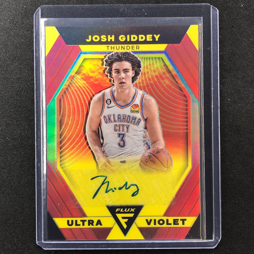 2022-23 Flux Josh Giddey Ultraviolet Signatures Auto Red 33/49