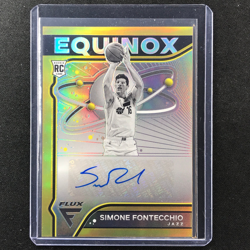 2022-23 Flux Simone Fontecchio Equinox Rookie Auto Gold Prizm 10/10
