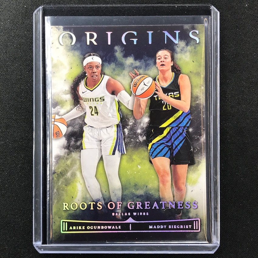 2023 Origins Wnba Arike Ogunbowale Maddy Siegrist Roots Of Greatness Base No 2