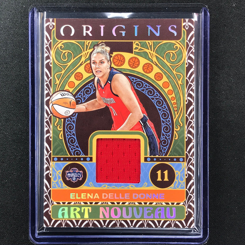 2023 Origins Wnba Elena Delle Donne Art Nouveau Memorabilia Patch Base No Edd
