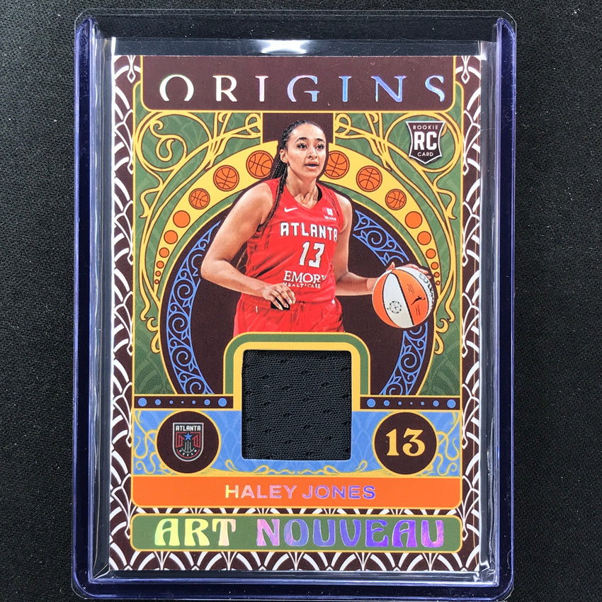 2023 Origins Wnba Haley Jones Art Nouveau Memorabilia Patch Rookie Base No Hjn