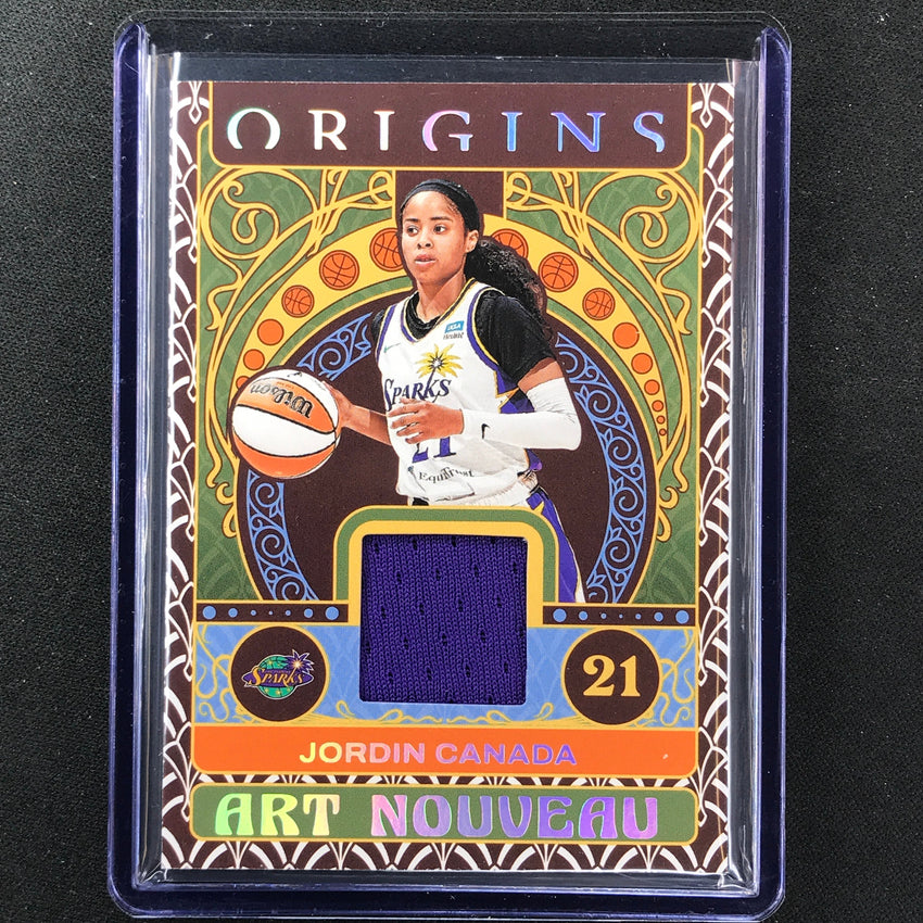 2023 Origins Wnba Jordin Canada Art Nouveau Memorabilia Patch Base No Jcn
