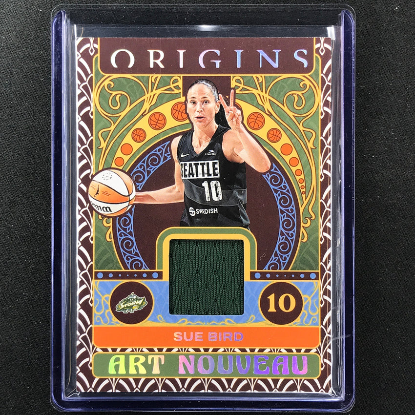 2023 Origins Wnba Sue Bird Art Nouveau Memorabilia Patch Base No Sbd
