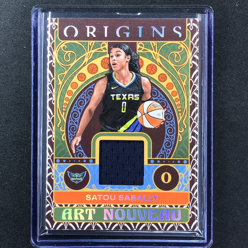 2023 Origins Wnba Satou Sabally Art Nouveau Memorabilia Patch Base No Sts