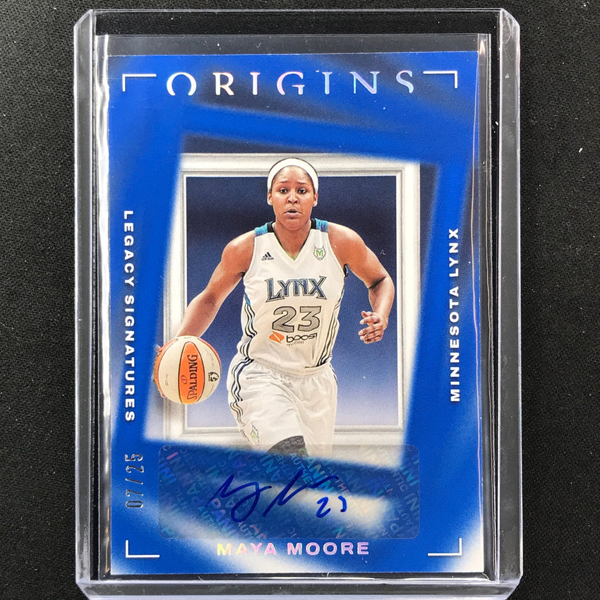 2023 Origins Wnba Maya Moore Legacy Signatures Auto Blue 7/25