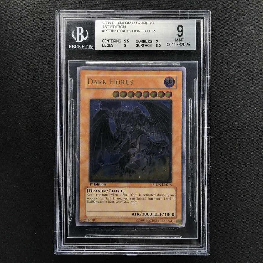 BGS 9 MINT Dark Horus - PTDN-EN016 - Ultimate Rare 1st Edition-Cherry Collectables