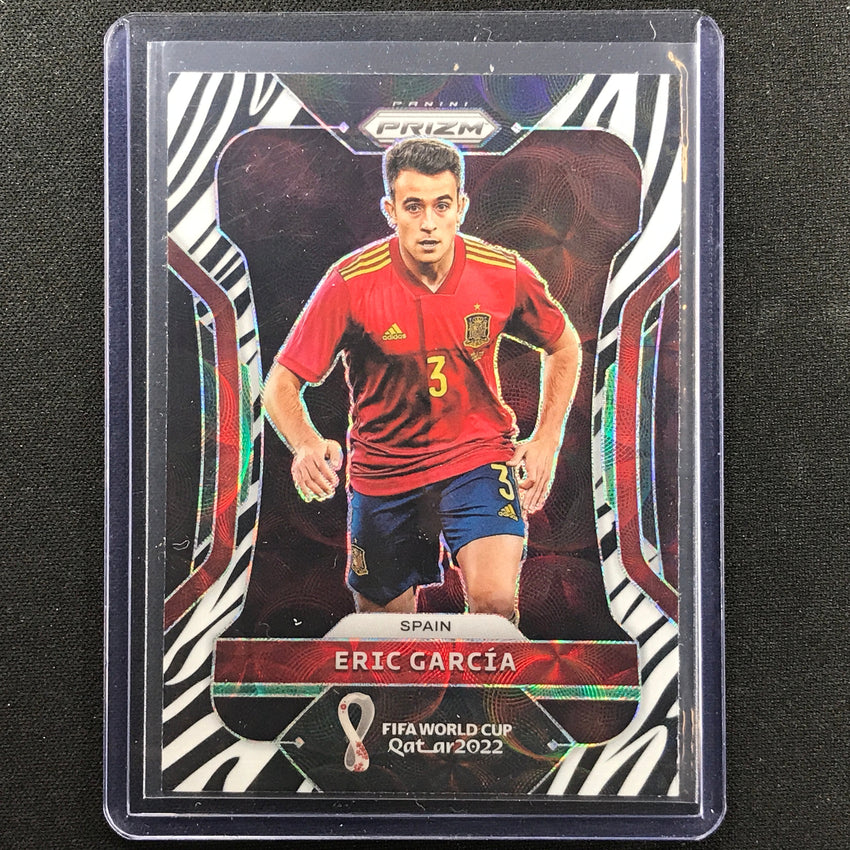 2022 Prizm FIFA World Cup Qatar ERIC GARCIA Choice Zebra SSP #221