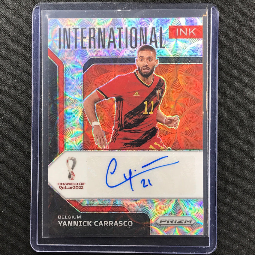 2022 Prizm Fifa World Cup Qatar Yannick Carrasco Choice International Auto No Yc