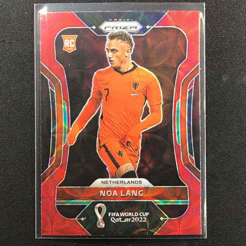2022 Prizm Fifa World Cup Qatar Noa Lang Rookie Choice Red Scope No 160