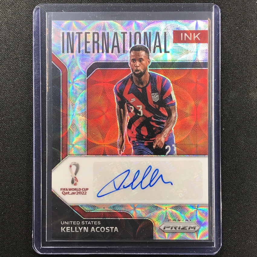 2022 Prizm Fifa World Cup Qatar Kellyn Acosta Choice International Auto No Kac B