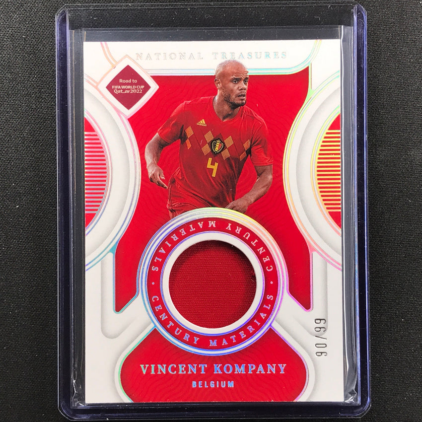 2022 National Treasures World Cup Qatar Vincent Kompany Century Relic 90/99