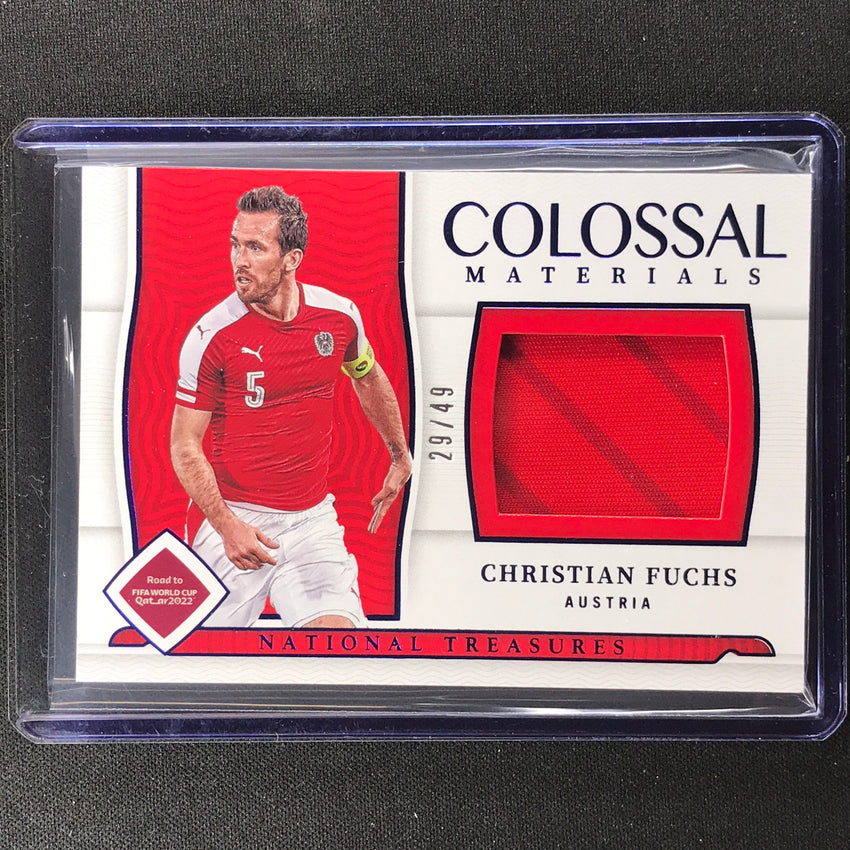 2022 National Treasures World Cup Qatar Christian Fuchs Colossal Materials 29/49